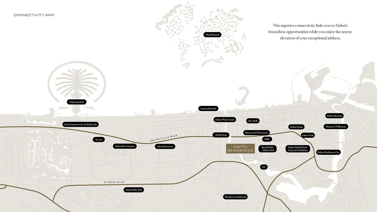 DWTN Residences by Deyaar Master Plan